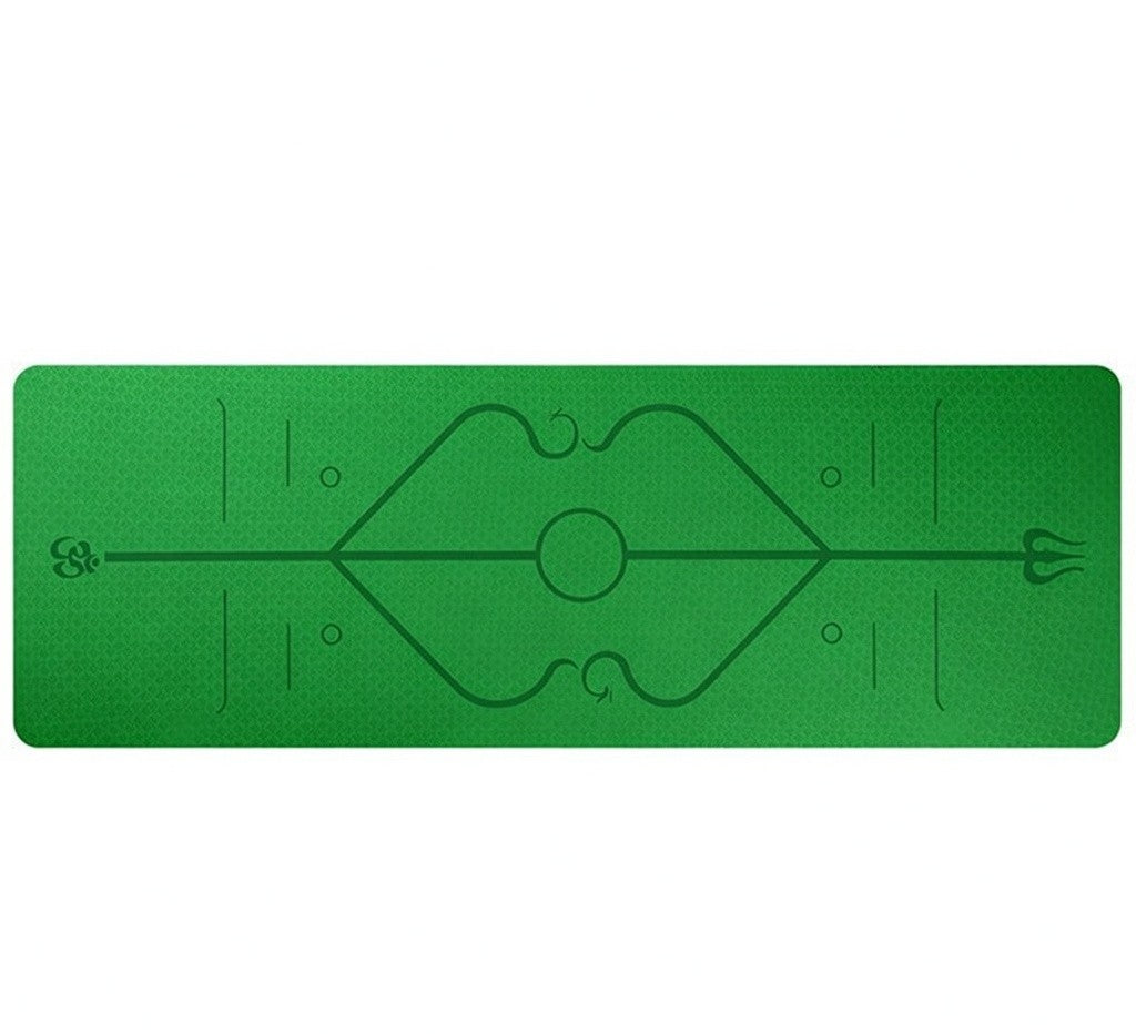 Non-Slip Yoga Mat with Alignment Lines