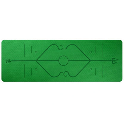 Non-Slip Yoga Mat with Alignment Lines